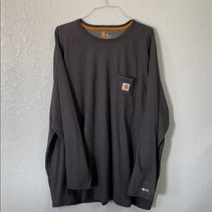 Carhartt Dark Gray long sleeve tee Relaxed fur 4XL